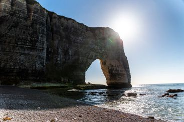 Beautiful seaside landscape of cliffs on the Normandy...