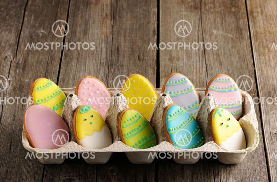Easter homemade gingerbread cookie