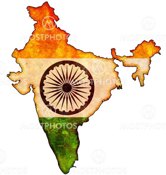 Indien kort