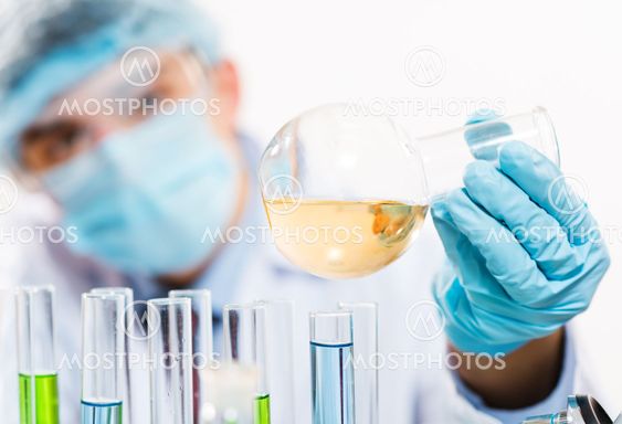 scientist working in the lab