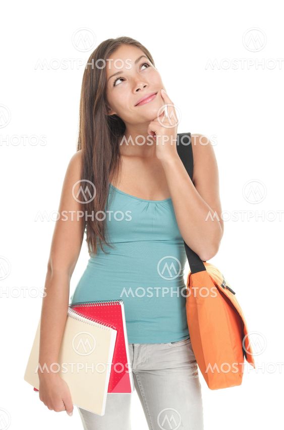 thinking student