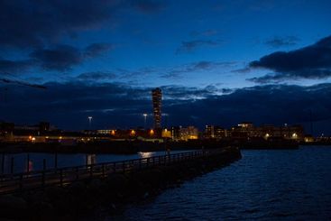 Turning torso i nattljus