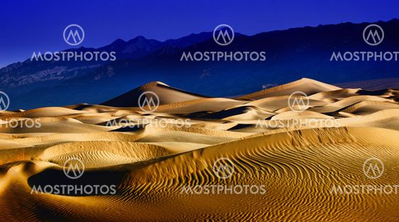 Beautiful Sand Dune Formations in Death Valley California