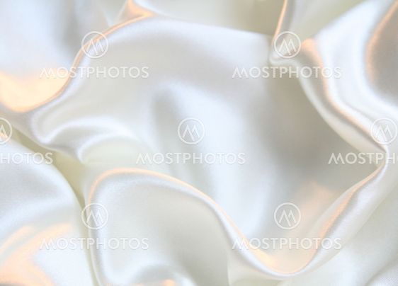 Smooth elegant white silk as background