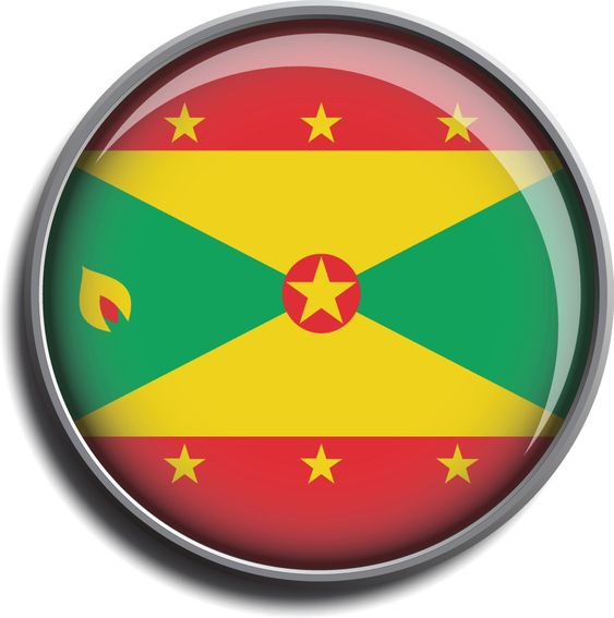 flag icon web button grenada