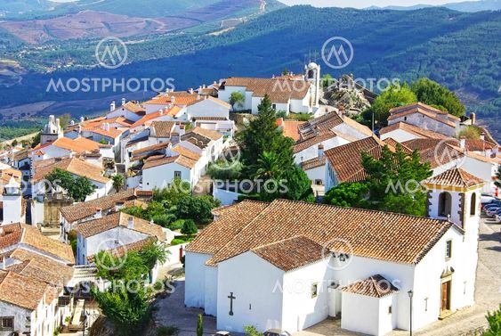 Landscape of Marvao,old village, Portugal.