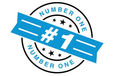 Number 1 Letter Rubber Stamp Vector Template