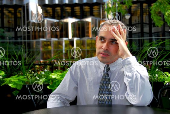 Businessman frustrated