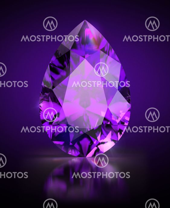 pear-shaped amethyst