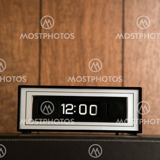 Retro analog clock.