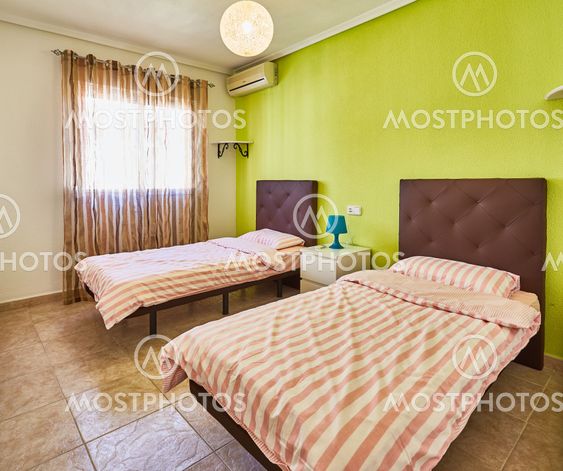 Orihuela, Spain- June 06, 2016: Apartments for tourists near the sea in Spain