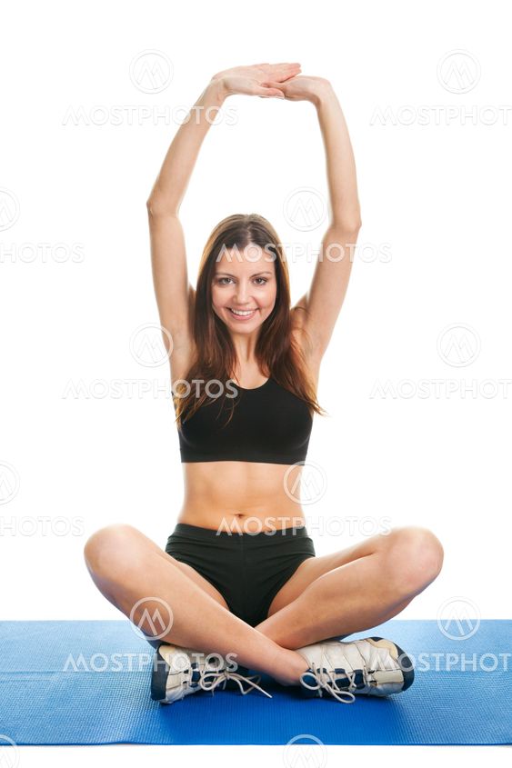 Smiling fitness women