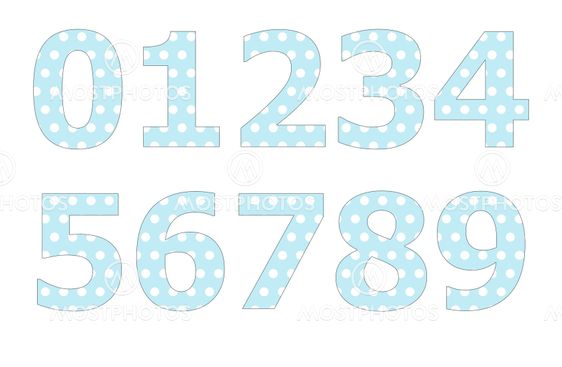 Polka dot pattern on english character