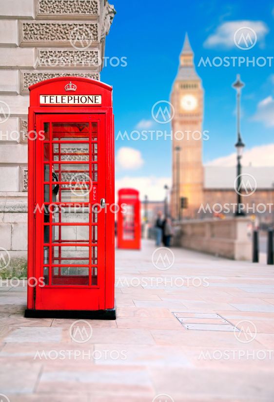 red phone box