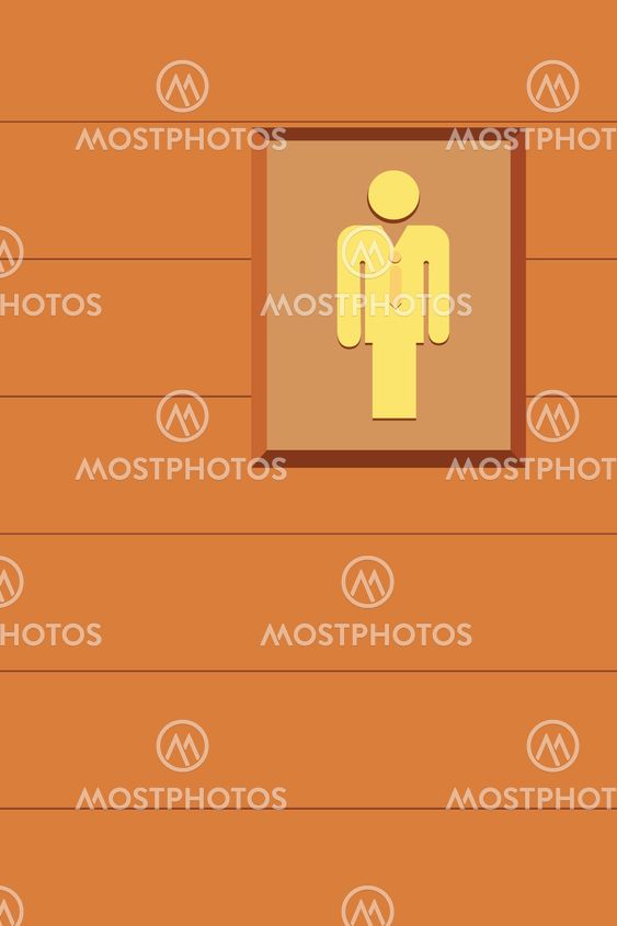 Man Toilet Signs