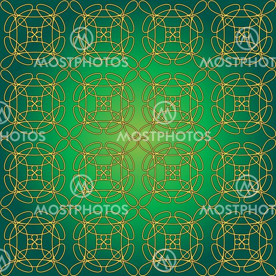 Green Swirly Whirly Seamless Tile