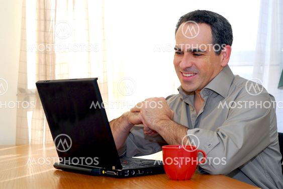 Man with laptop