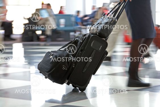 Airport Terminal and Travellers