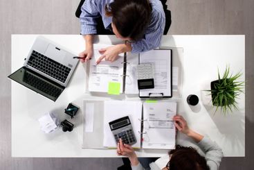 Professional Accountant Conducting Tax Audit