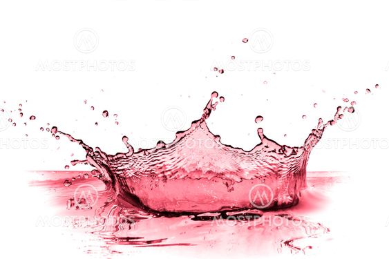 red wine splash