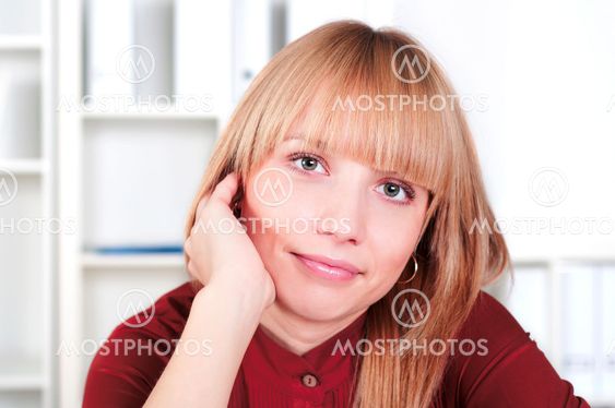 portrait of beautiful business woman