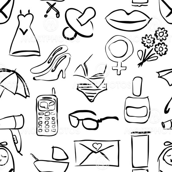 seamless doodle pattern