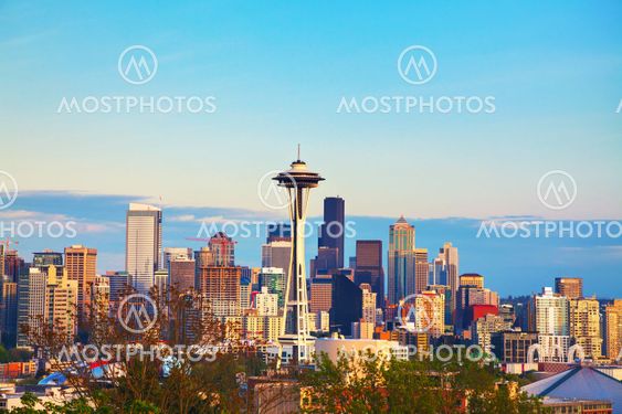 Downtown Seattle as seen from the Kerry park