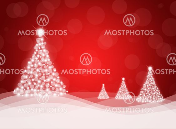 Christmas tree from white snowflakes