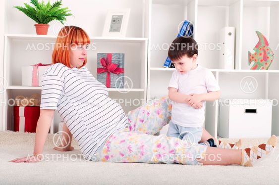 mor och baby, hem inredning