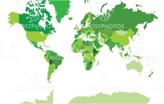 Extra detailed map of the world