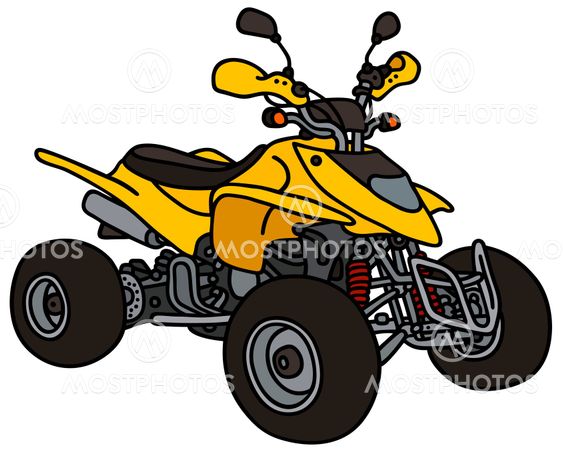 Yellow all terrain vehicle