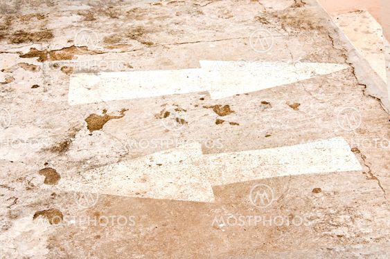 arrow on street