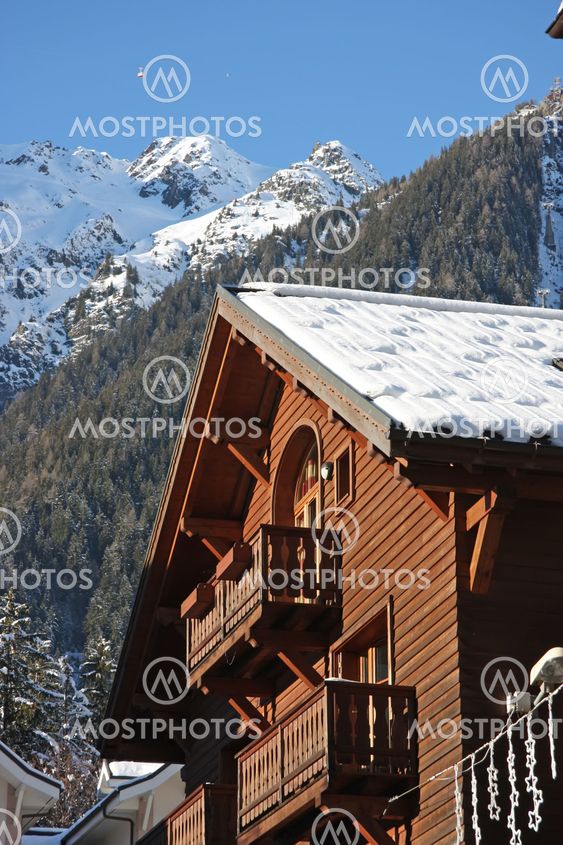 Chalet i franske Alper