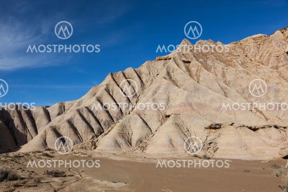 Landscape of Bardenas reales, Navarra, Spain