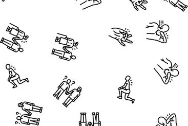 occupational therapist health seamless pattern vector