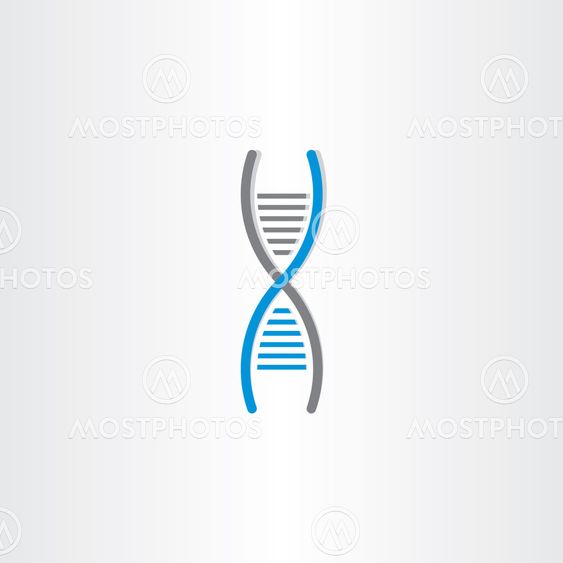 DNA vector symbol deoxyribonucleic acid icon