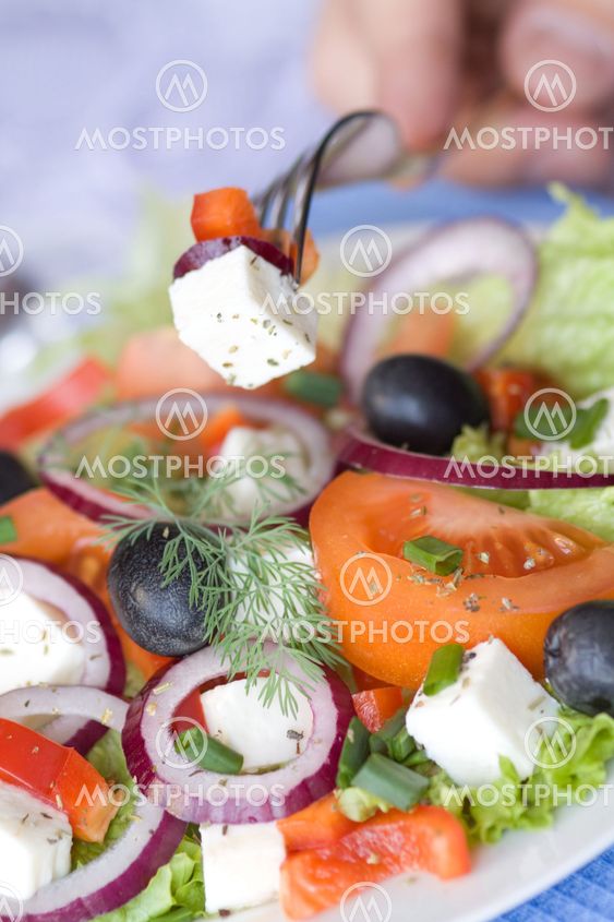 Healthy greek salad