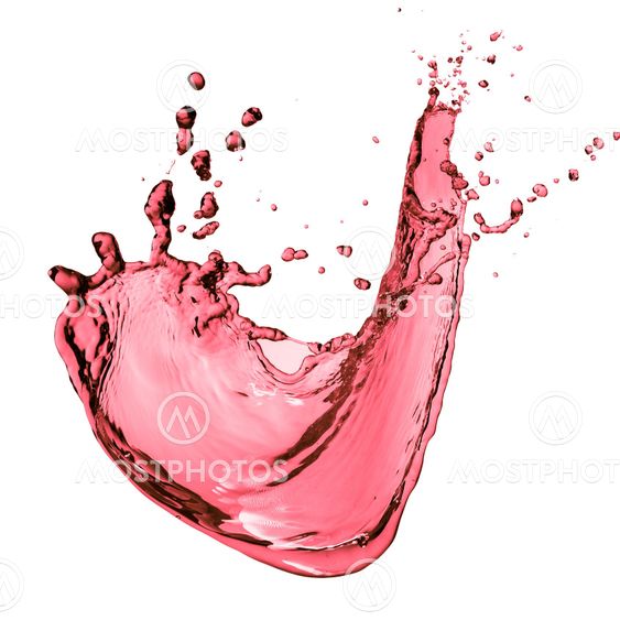 red wine splash