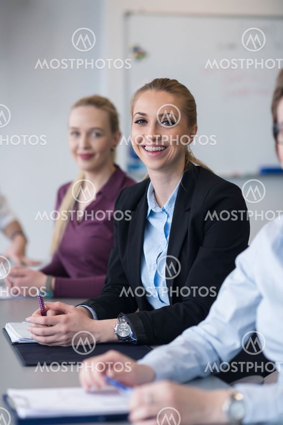young business people group on team meeting at modern...