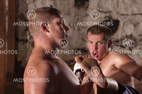 Young Kick Boxer in Action