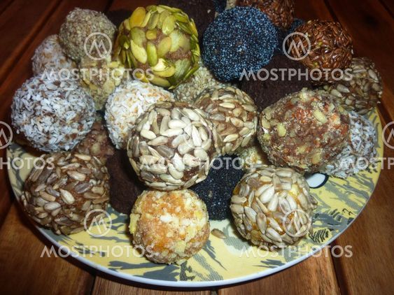 Candy of dried fruits and nuts. Healthy eating. raw food