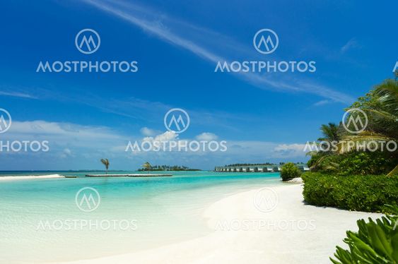 Perfect tropical island paradise beach