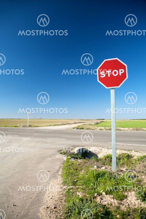 stoptavle ved korsvej