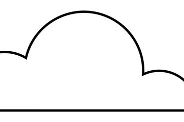 Cloud computing concept with shopping bag symbolizing...