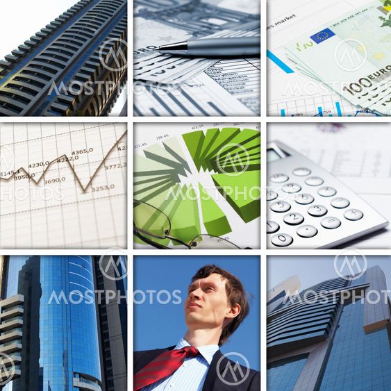 Financial and business charts and graphs