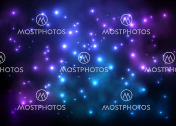 Vector Universe background for presentation design. Brochure star and space template
