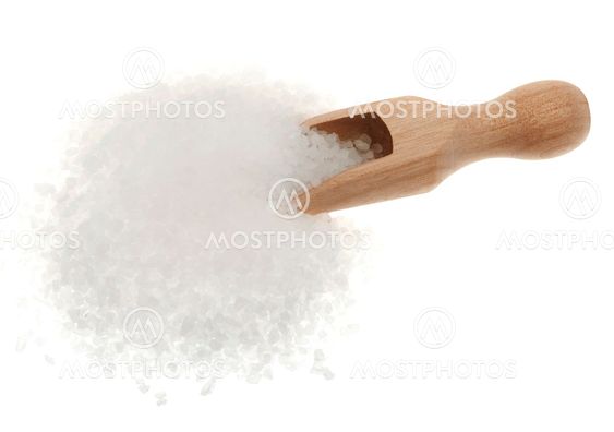Salt with a shovel