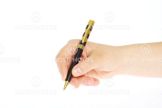 pen in hand