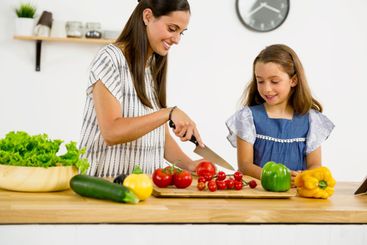 Having fun in the kitchen