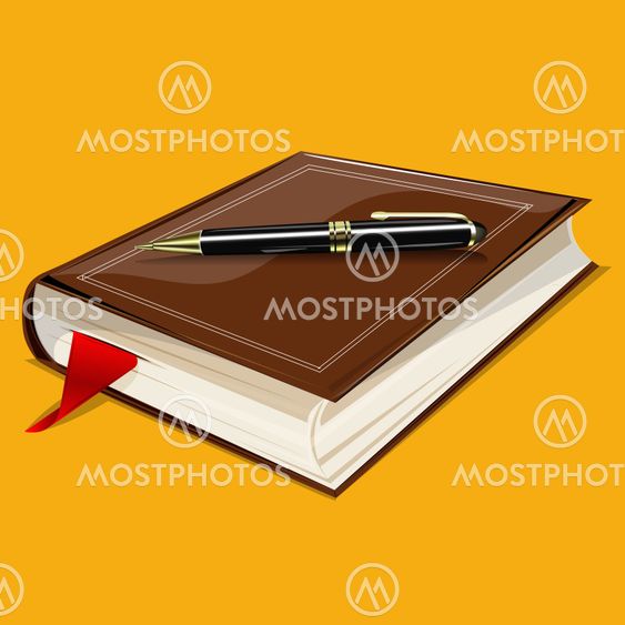 book and pen